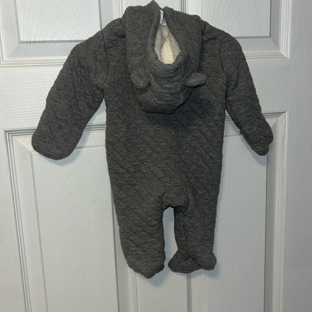 Bear hood bunting suit